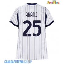 Camisa de time de futebol Inter Milan Manuel Akanji #25 Replicas 2º Equipamento Feminina 2026-27 Manga Curta